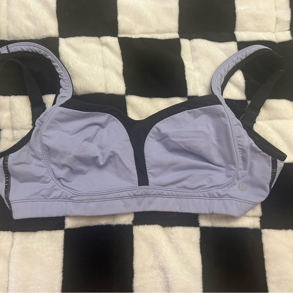 Women's Purple and Gray Sports Bra lot Lululemon Tatatamer 36D - Picture 5 of 10